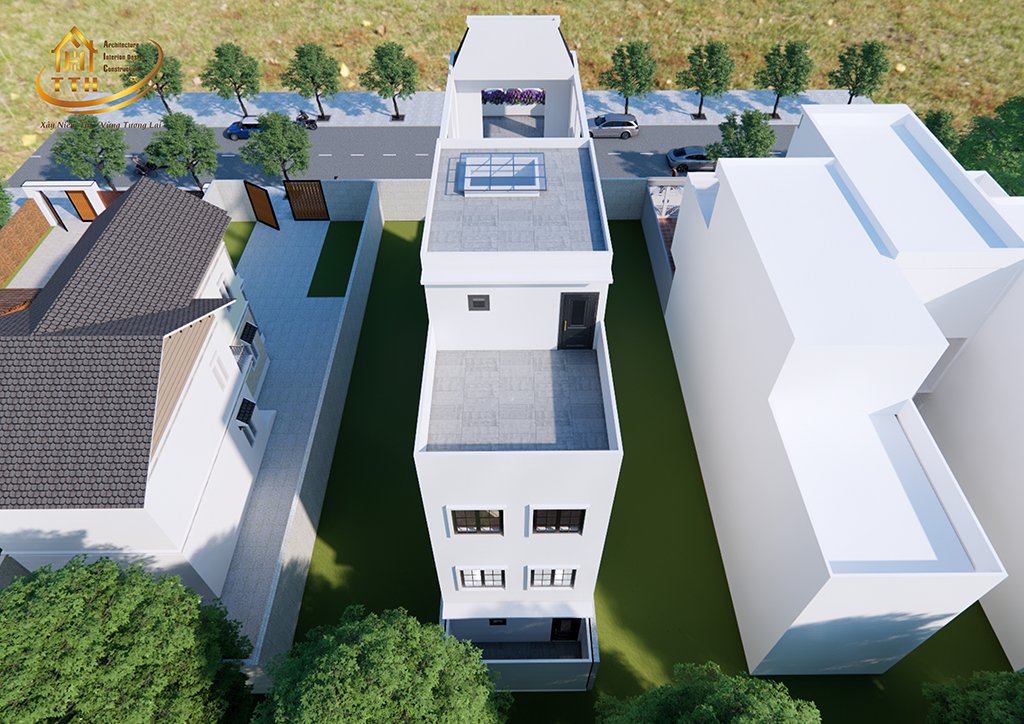 Phối cảnh nhà phố tân cổ điển tại Ninh Hòa | Xây dựng nhà phố 5