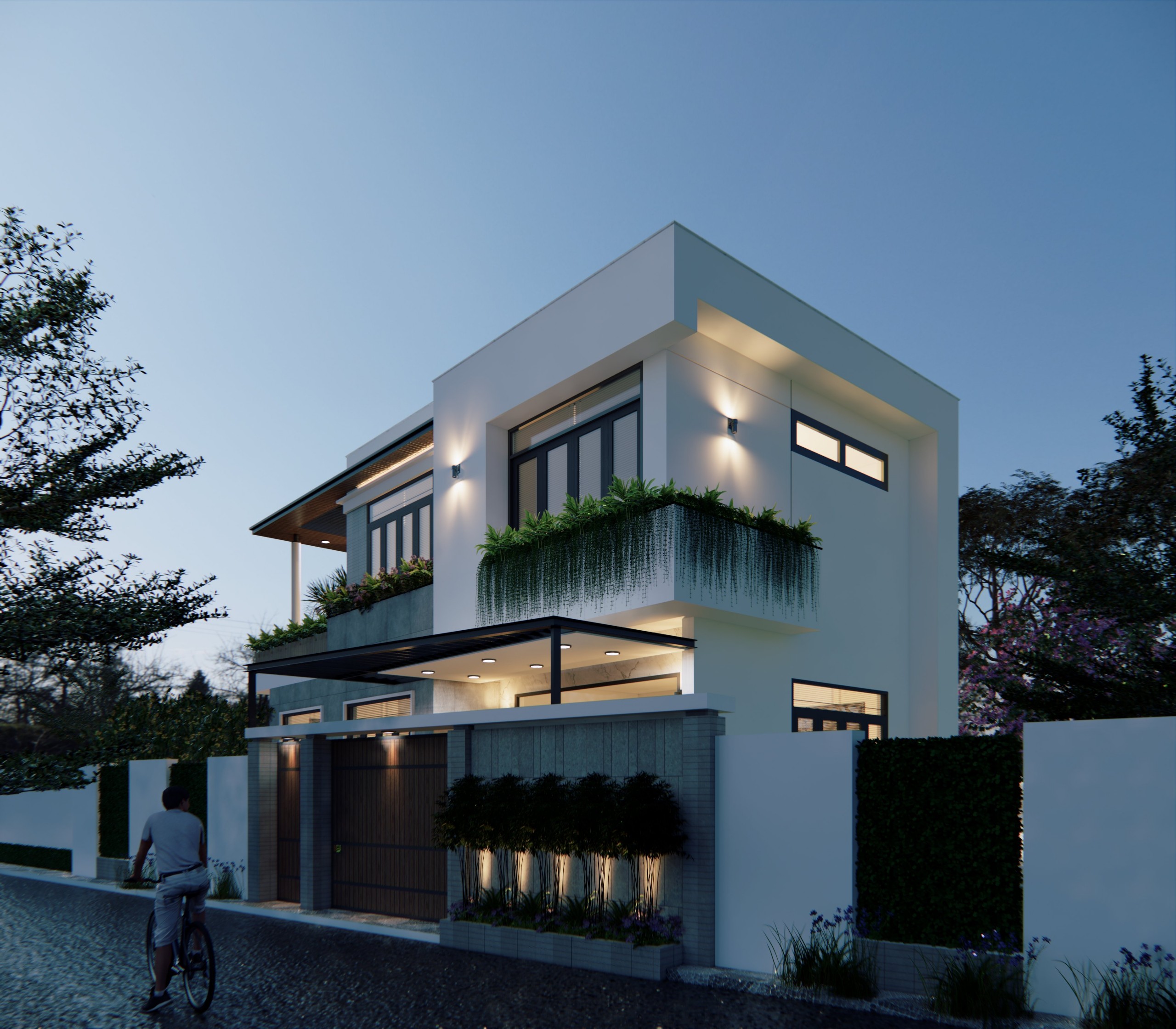 Xây nhà trọn gói | Mẫu nhà đẹp - Công trình biệt thự núi Cô Tiên - Vĩnh Hòa, Nha Trang | Xây biệt thự 7x12m