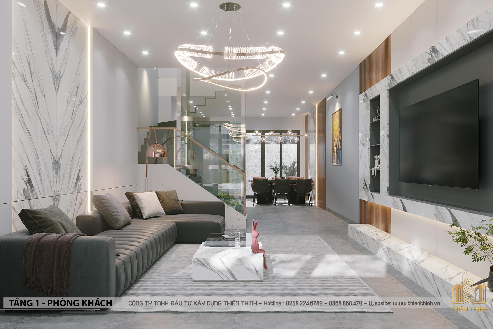 thi cong noi that phong khach nha pho phuoc long 03 2